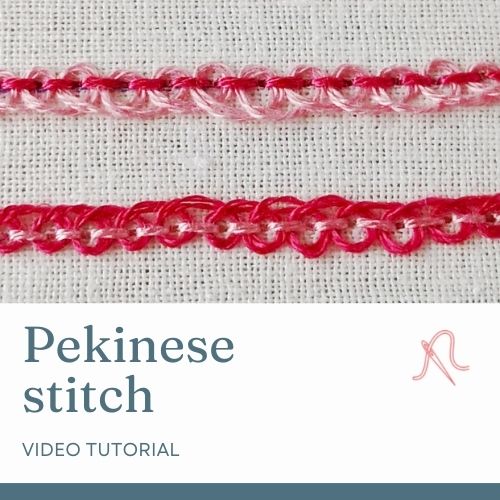 Pekinese stitch video tutorial