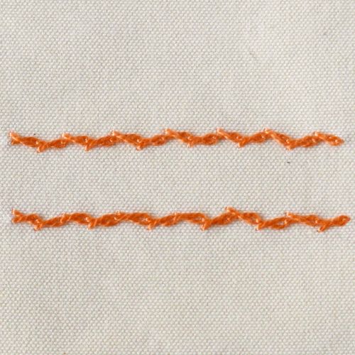 Alternating Twisted Chain stitch