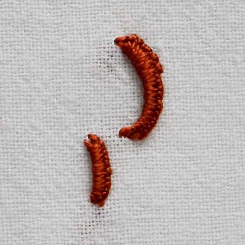 Buttonhole bar stitch