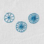 Embroidery stitch: Buttonhole wheel
