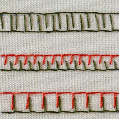 Double blanket stitch