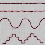 Embroidery stitch: Holbein stitch