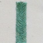 Embroidery stitch: Fishbone stitch