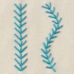 Embroidery stitch: Fern stitch