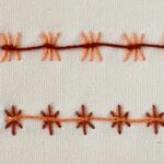 Embroidery stitch: Butterfly Chain Stitch