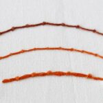 Embroidery stitch: Coral Stitch