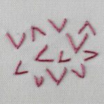 Embroidery stitch: Fly Stitch