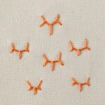Embroidery stitch: Crown Stitch Embroidery