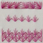 Embroidery stitch: Fan Stitch