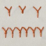 Embroidery stitch: Twisted Fly Stitch