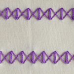 Embroidery stitch: Zigzag Stitch