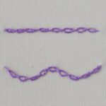 Embroidery stitch: Cable Chain Stitch