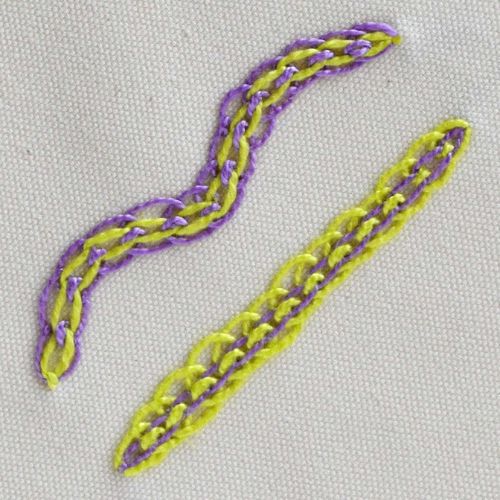 Interlaced Chain Stitch