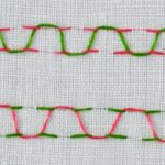 Embroidery stitch: Meandering stitch
