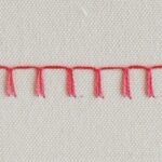 Embroidery stitch: Mirrored Blanket Stitch