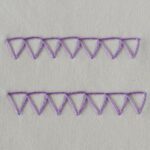 Embroidery stitch: Overlock stitch hand Sewing