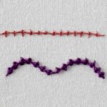 Embroidery stitch: Palestrina stitch
