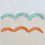 Embroidery stitch: Scallop stitch