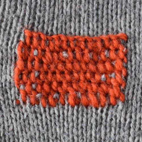 Scotch darning stitch