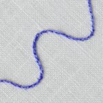 Embroidery stitch: Split backstitch