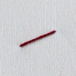 Embroidery stitch: Straight stitch embroidery