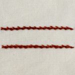 Embroidery stitch: Twisted Chain Stitch