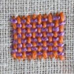 Embroidery stitch: Weave stitch