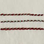 Embroidery stitch: Whipped chain stitch