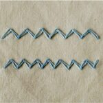 Embroidery stitch: Zig Zag Chain stitch