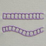 Embroidery stitch: Open Chain Stitch