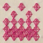 Embroidery stitch: Queen Stitch