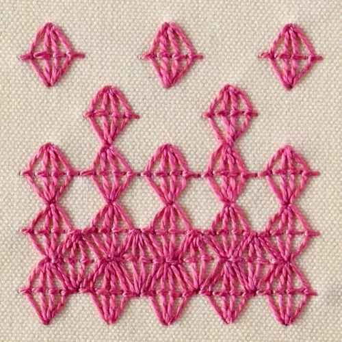 Queen Stitch embroidery tutorial