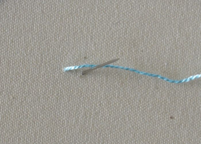 Underside Couching Stitch step 3