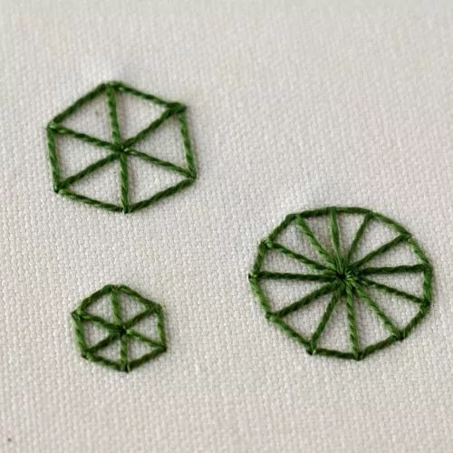 Eyelet Wheel Stitch