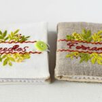 Hand embroidered needle book tutorial: Free embroidery pattern and easy step-by-step guide