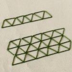Embroidery stitch: Triangular Turkish Stitch