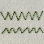 Embroidery stitch: Zig Zag Coral Stitch