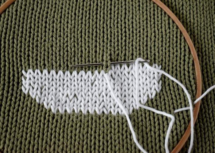 Duplicate Stitch Embroidery - more rows