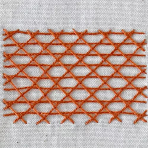 Honeycomb Trellis Filling Embroidery Small image