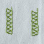 Embroidery stitch: Closed Chain Stitch