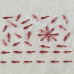 Embroidery stitch: Long-Tailed Chain Stitch