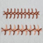 Embroidery stitch: Double Cretan Stitch