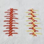 Embroidery stitch: Long and Short Cretan Stitch