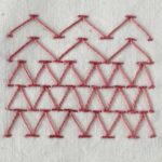 Embroidery stitch: Chevron Stitch Filling