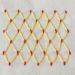 Embroidery stitch: Cloud Filling Stitch