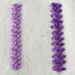 Embroidery stitch: Raised Chain Band Stitch