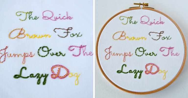 Stitches For Script Lettering from basic to fancy main image
