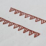 Embroidery stitch: Blanket Stitch Triangles