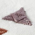 Embroidery stitch: Crow’s Foot Stitch