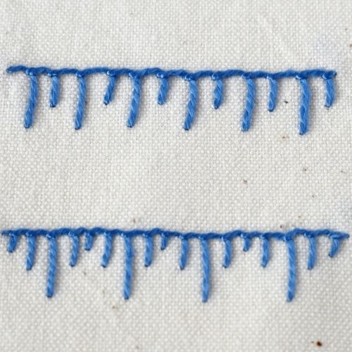 Long and Short Blanket Stitch